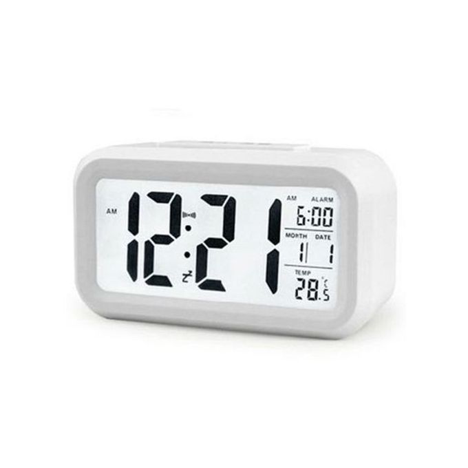 Smart Digital Alarm Clock with Date, Temperature, and Snooze Function