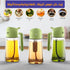 Glass Oil Dispenser Bottle with Measuring Pump | Leakproof & BPA-Free | Perfect for Olive Oil, Vinegar, and Cooking Oils.