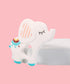White Elephant Silicone Baby Teether Toy