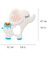 White Elephant Silicone Baby Teether Toy