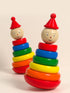 Wooden Rainbow Stacking Tower – Montessori Educational Toy