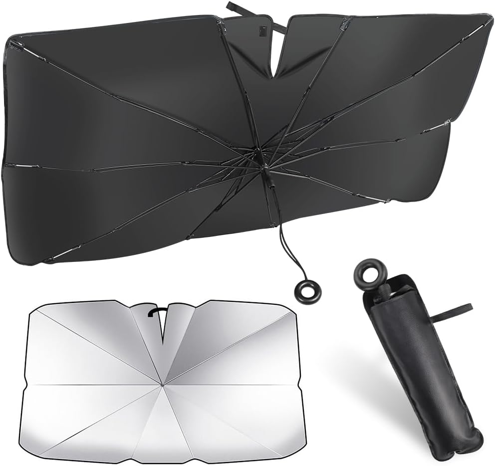 Windshield Umbrella Sunshade | UV Protection | Foldable Car Sunshade 140cm*126cm