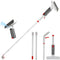 Multipurpose Window Squeegee with Microfiber Scrubber & Extendable Handle | Streak-Free Glass Cleaning Tool