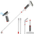 Multipurpose Window Squeegee with Microfiber Scrubber & Extendable Handle | Streak-Free Glass Cleaning Tool