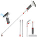 Multipurpose Window Squeegee with Microfiber Scrubber & Extendable Handle | Streak-Free Glass Cleaning Tool