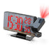 Projection Alarm Clock | Digital Mirror Clock with Adjustable Brightness