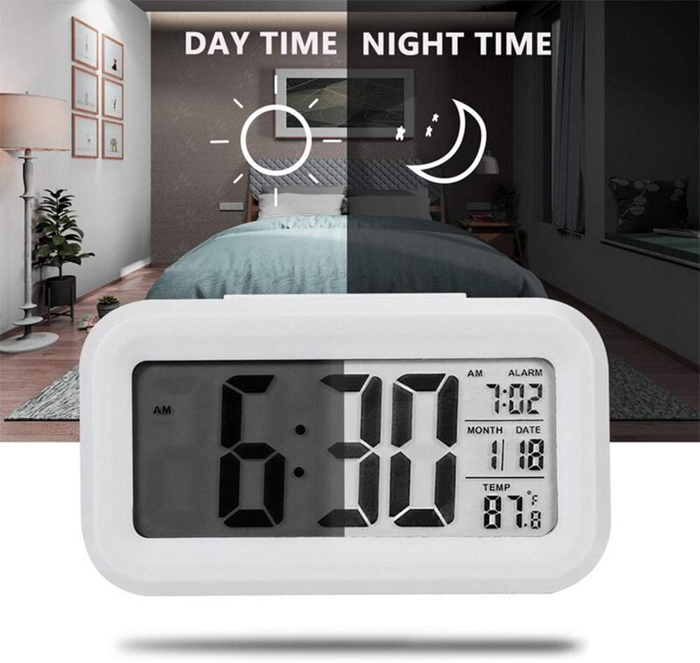Smart Digital Alarm Clock with Date, Temperature, and Snooze Function