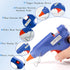 NYLEO- Mini Hot Glue Gun Kit with 50 Glue Sticks, 20W, Blue