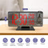 Projection Alarm Clock | Digital Mirror Clock with Adjustable Brightness