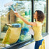 Multipurpose Window Squeegee with Microfiber Scrubber & Extendable Handle | Streak-Free Glass Cleaning Tool