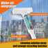 Multipurpose Window Squeegee with Microfiber Scrubber & Extendable Handle | Streak-Free Glass Cleaning Tool