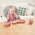 9-Piece Food Plate Set with Cup and Wooden Spoon for Kids and Babies