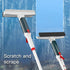Multipurpose Window Squeegee with Microfiber Scrubber & Extendable Handle | Streak-Free Glass Cleaning Tool