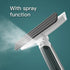Multipurpose Window Squeegee with Microfiber Scrubber & Extendable Handle | Streak-Free Glass Cleaning Tool