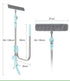3-in-1 U-Shape Window Cleaner | Telescopic Squeegee with Rotatable Head | Adjustable Cleaning Tool for Windows
