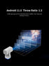 Smart Projector with Android System | FULL HD 1080P | Portable Projector for Movies, Gaming, and Presentations