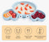 9-Piece Food Plate Set with Cup and Wooden Spoon for Kids and Babies
